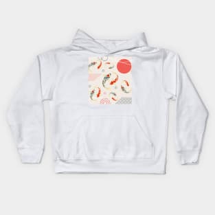 Koi Fish Yin-Yang Abstract Kids Hoodie